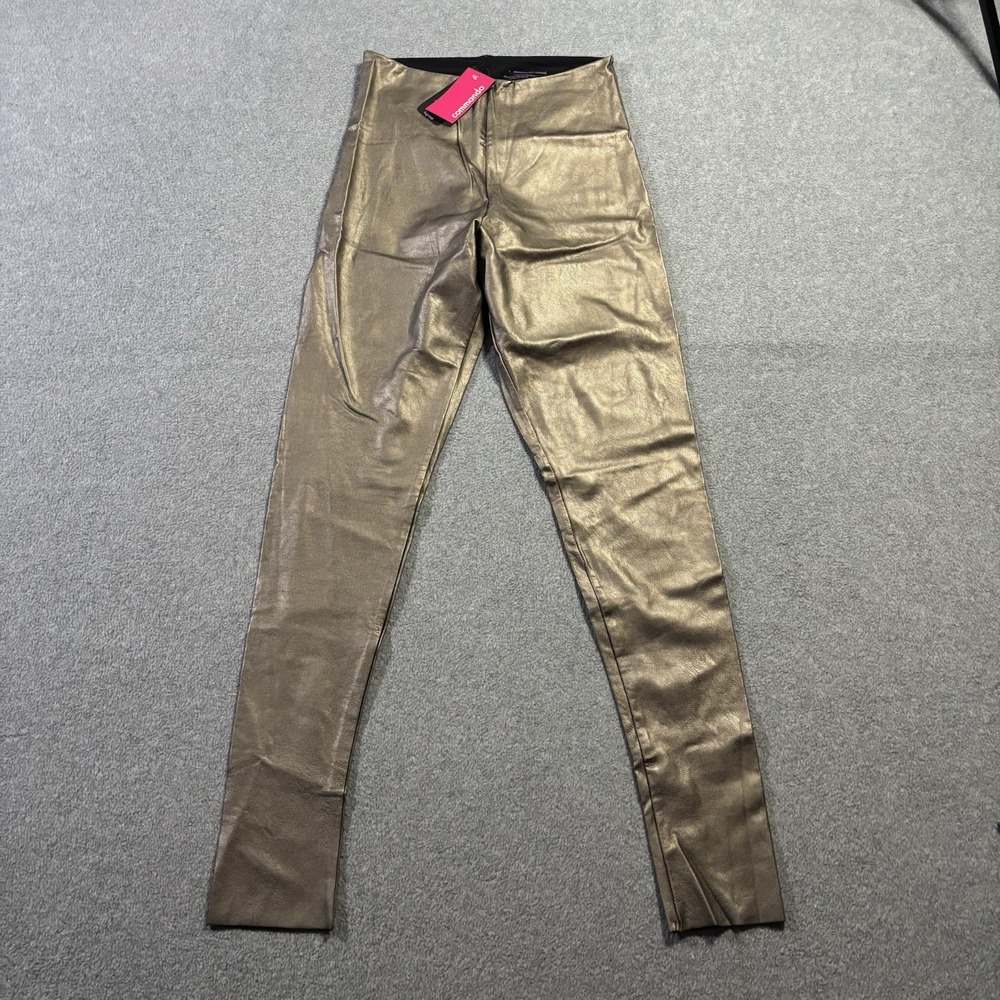 NWT Commando Perfect Control Faux Leather Leggings Bronze Size Large SLG06